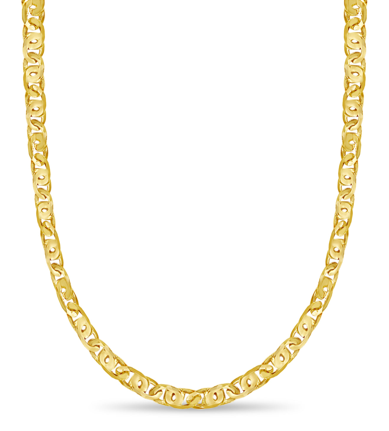 Tiger Eye Solid White/Yellow/Rose Gold Handmade Necklace , 11mm, 16-30 Inch