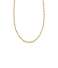 XO Curb Solid White/Yellow/Rose Gold Handmade Necklace , 6mm, 16-30 Inch