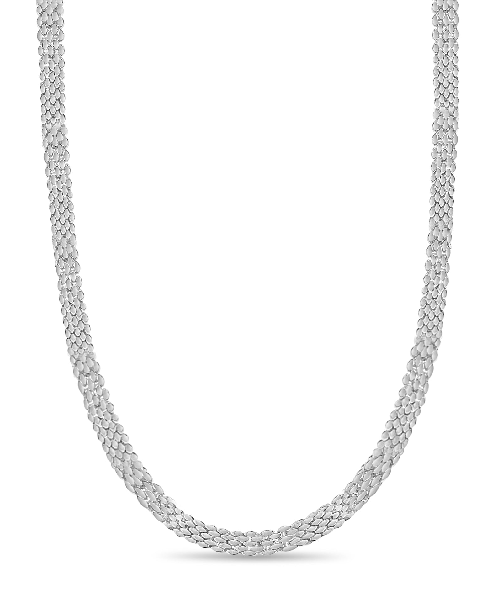 Panther Solid White/Yellow/Rose Gold Handmade Necklace , 12mm, 16-30 Inch