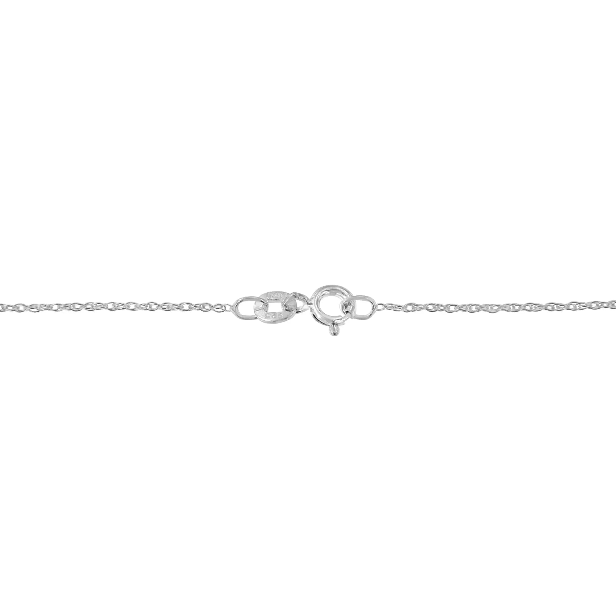 10K White Gold 1/4 Carat Round Diamond Miracle Plate Bezel Set Modern Suspended Round 18” Pendant Necklace (I-J Color, I2-I3 Clarity)