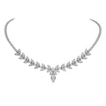Illusion Marquise Leaf Necklace