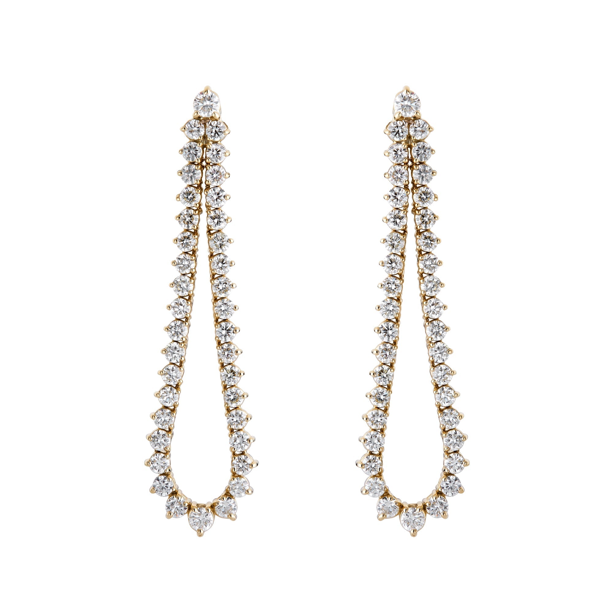 Graduated Flex Teardrop Outline Earring