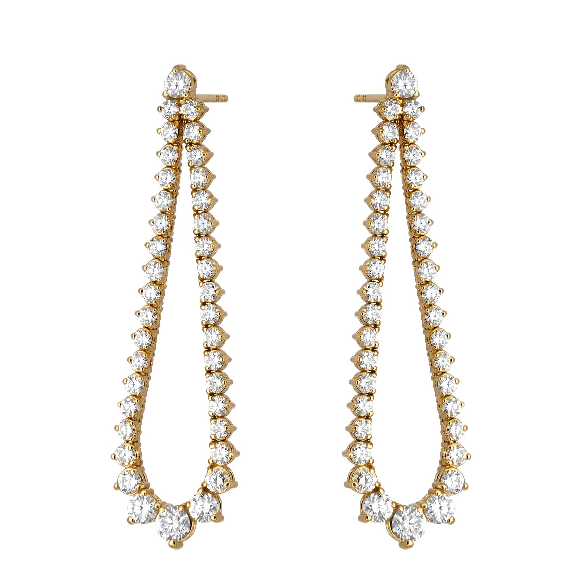 Graduated Flex Teardrop Outline Earring