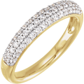 Éternelle 14k Gold Pavé Ring