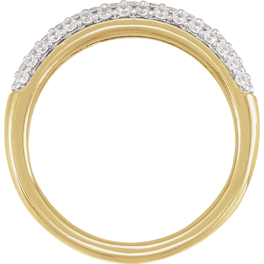 Éternelle 14k Gold Pavé Ring