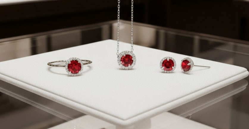 "Endless Love Collection" 14k Gold w/ Diamond Halo Portuguese Cut Pendant 5.5mm