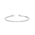 Natural Diamond Halfway Tennis Bracelet in 14K White Gold – 1.02ctw