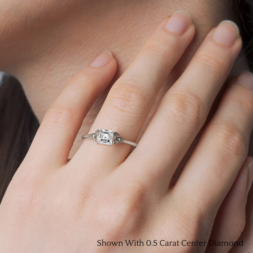 Celtic Solitaire Engagement Ring