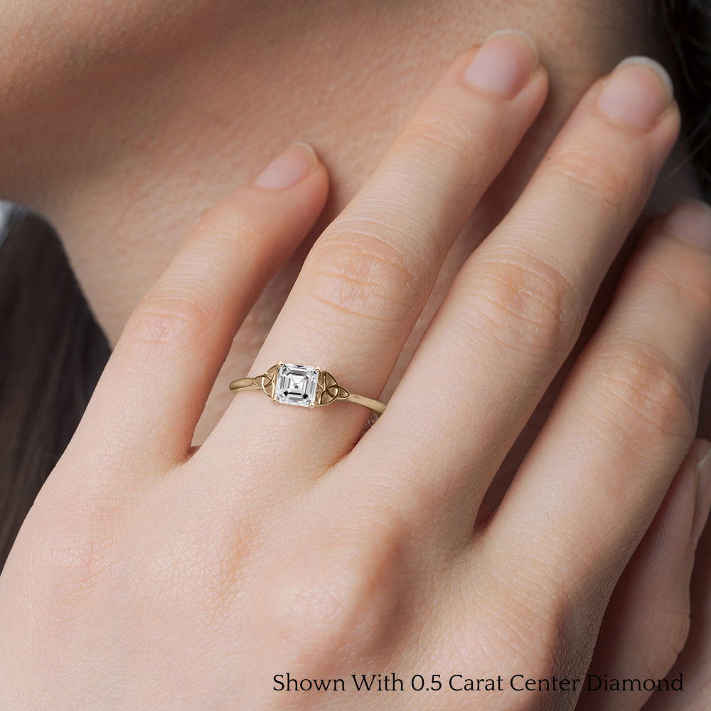 Celtic Solitaire Engagement Ring