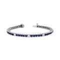 Four Prong Diamond & Fancy Color Alternating Bracelet