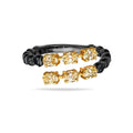 Fancy Yellow Oval & Black Diamond Crossover Ring