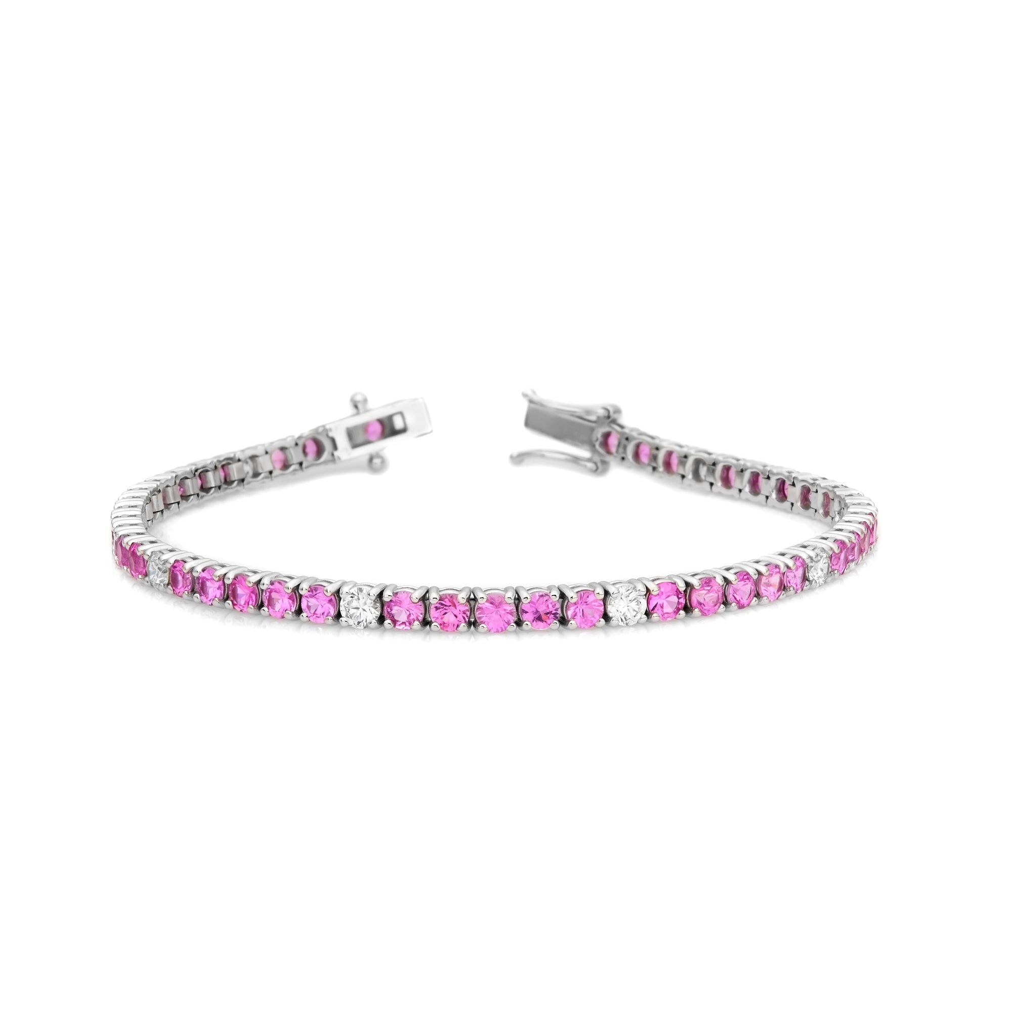 Alternating Diamond & Fancy Color Bracelet
