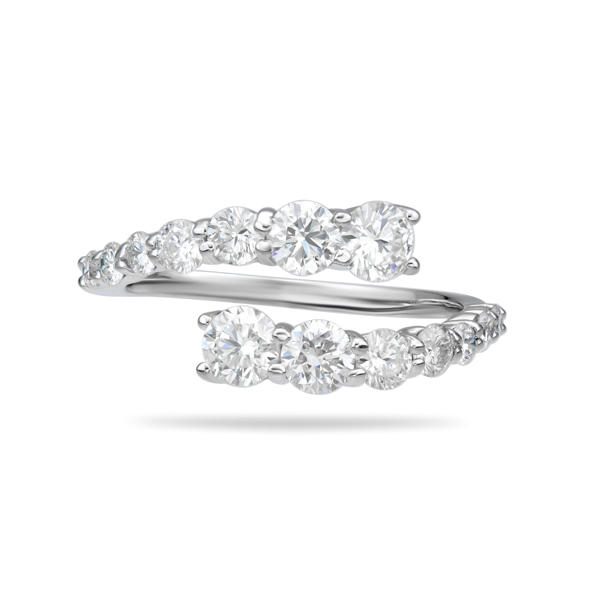 Round Graduated Spiral Ring