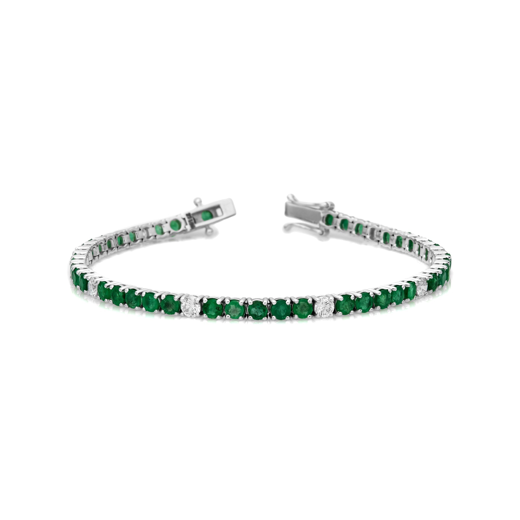 Alternating Diamond & Fancy Color Bracelet