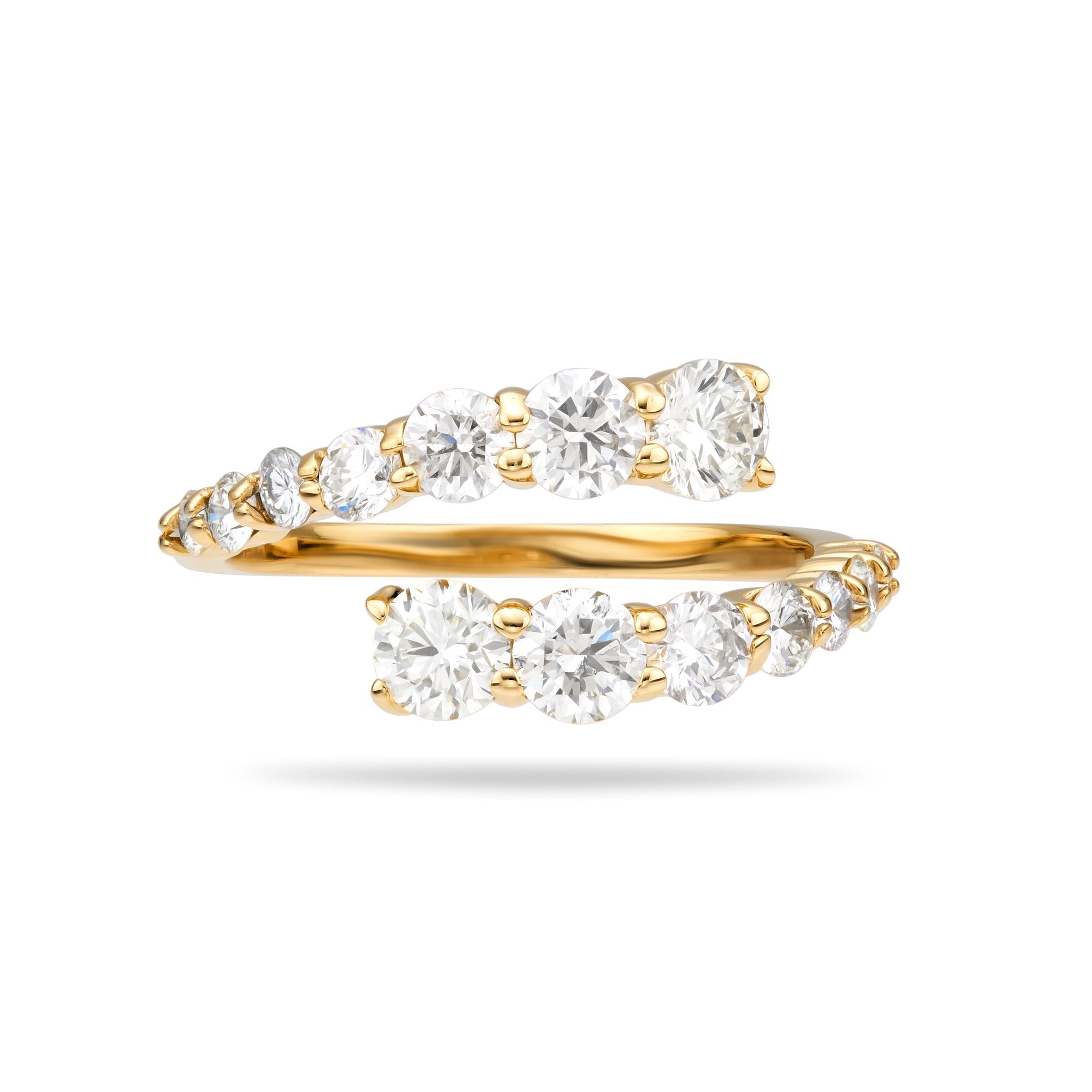 Round Graduated Spiral Ring