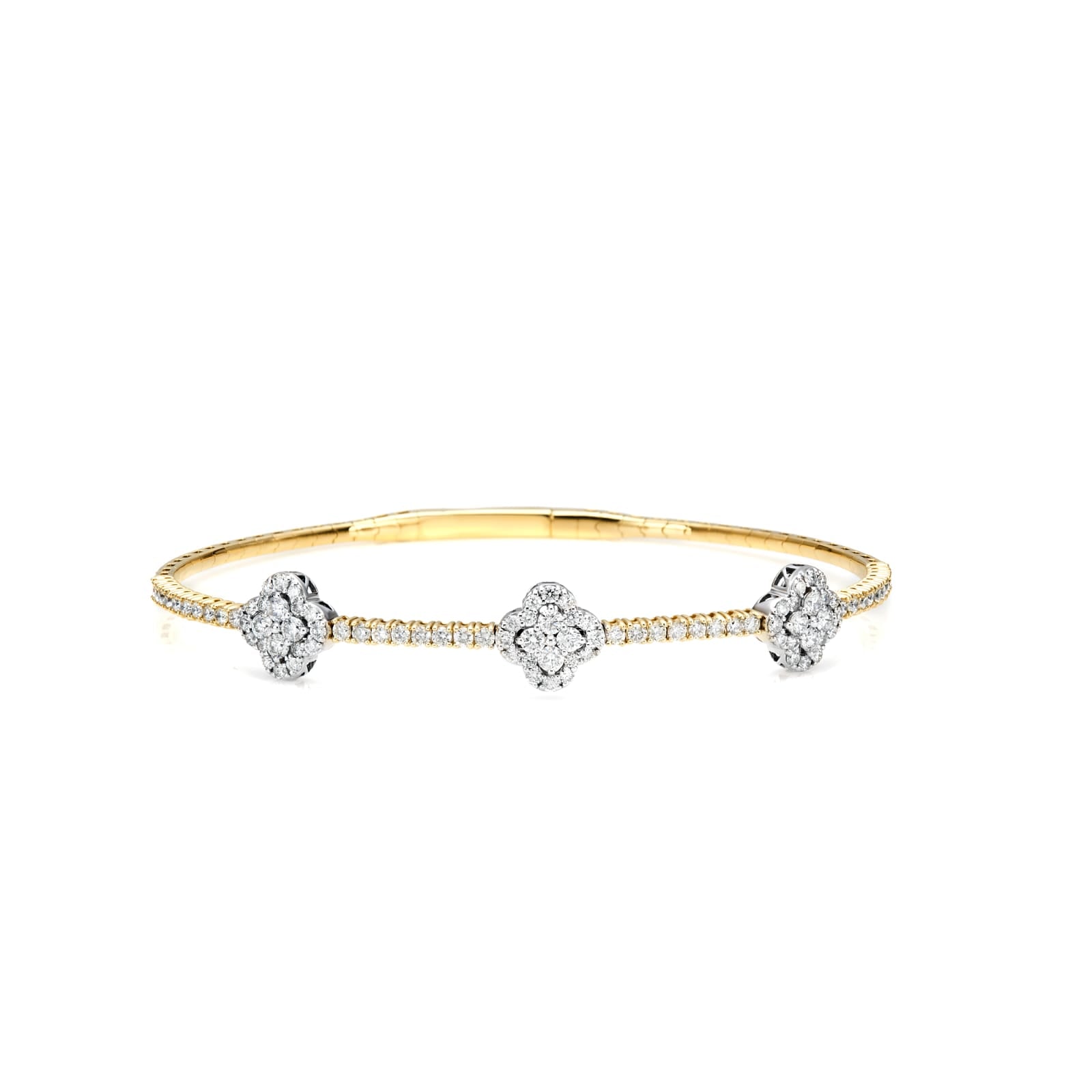 Flower Clover Flex Bangle