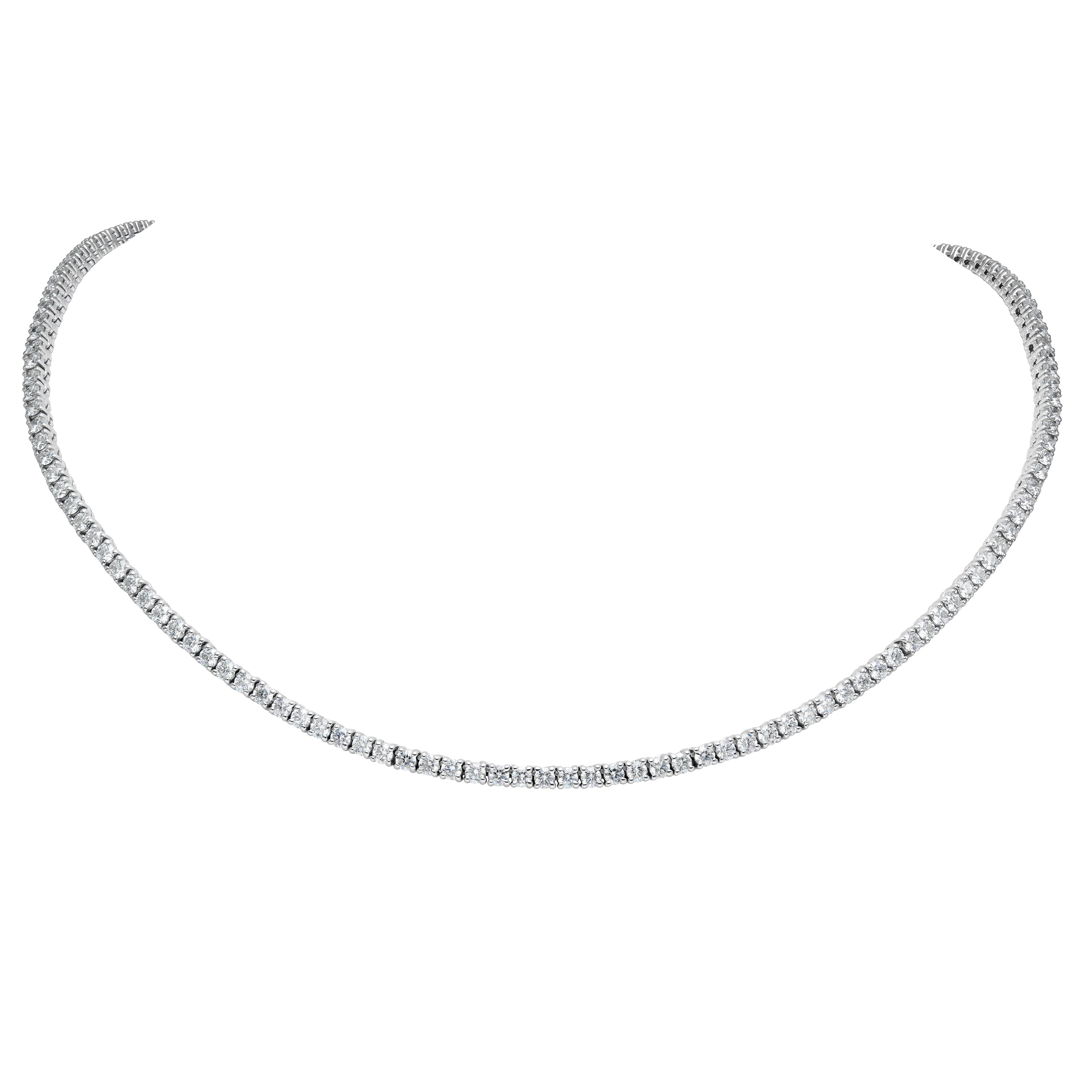 Halfway Illusion Tennis Necklace