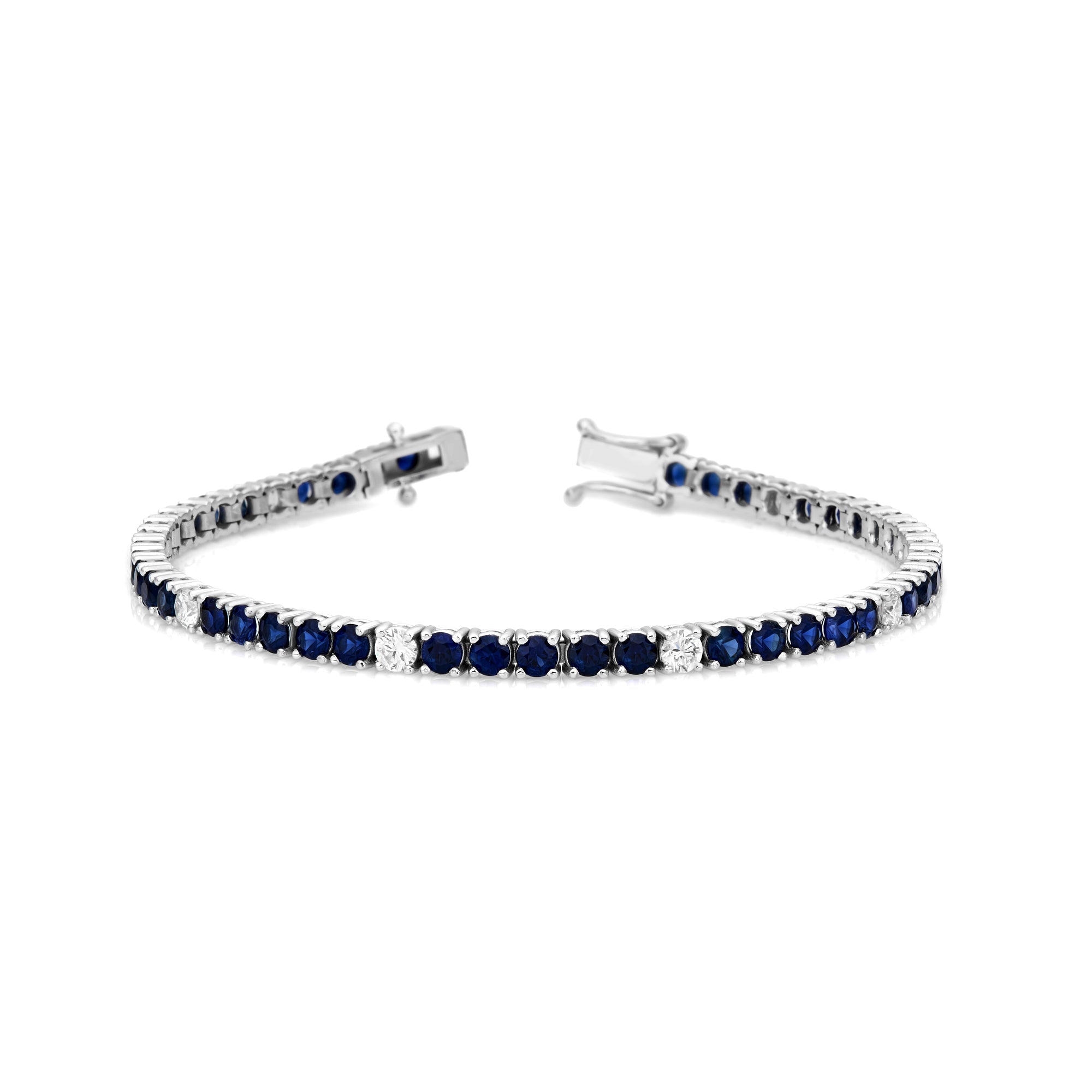 Alternating Diamond & Fancy Color Bracelet