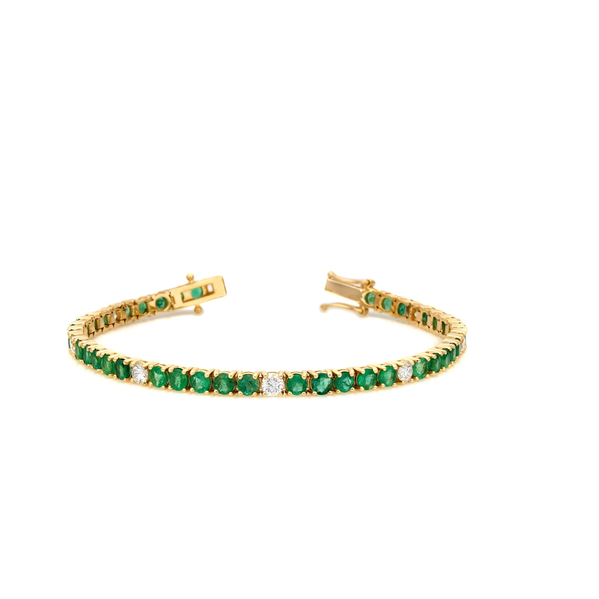 Alternating Diamond & Fancy Color Bracelet