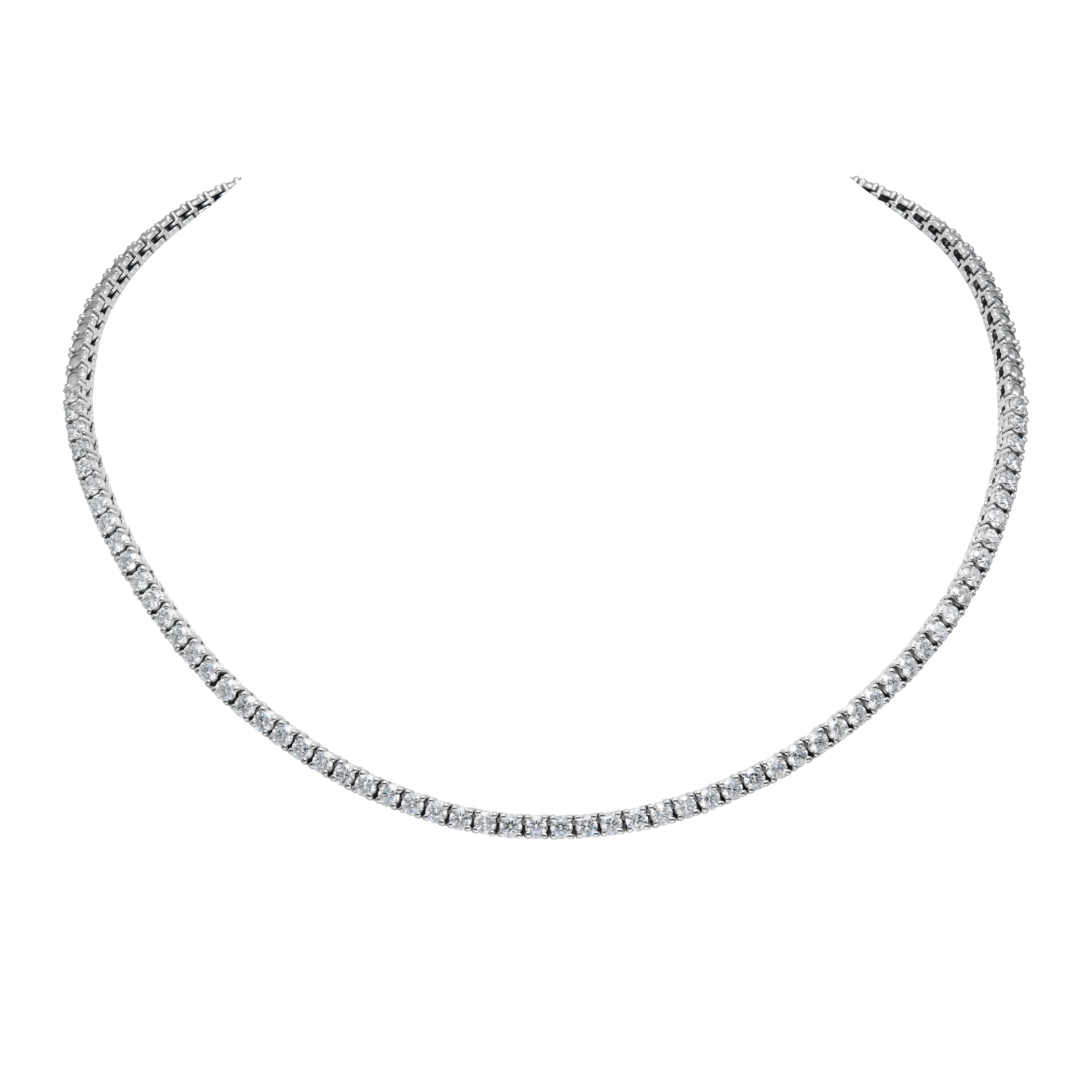 Halfway Illusion Tennis Necklace