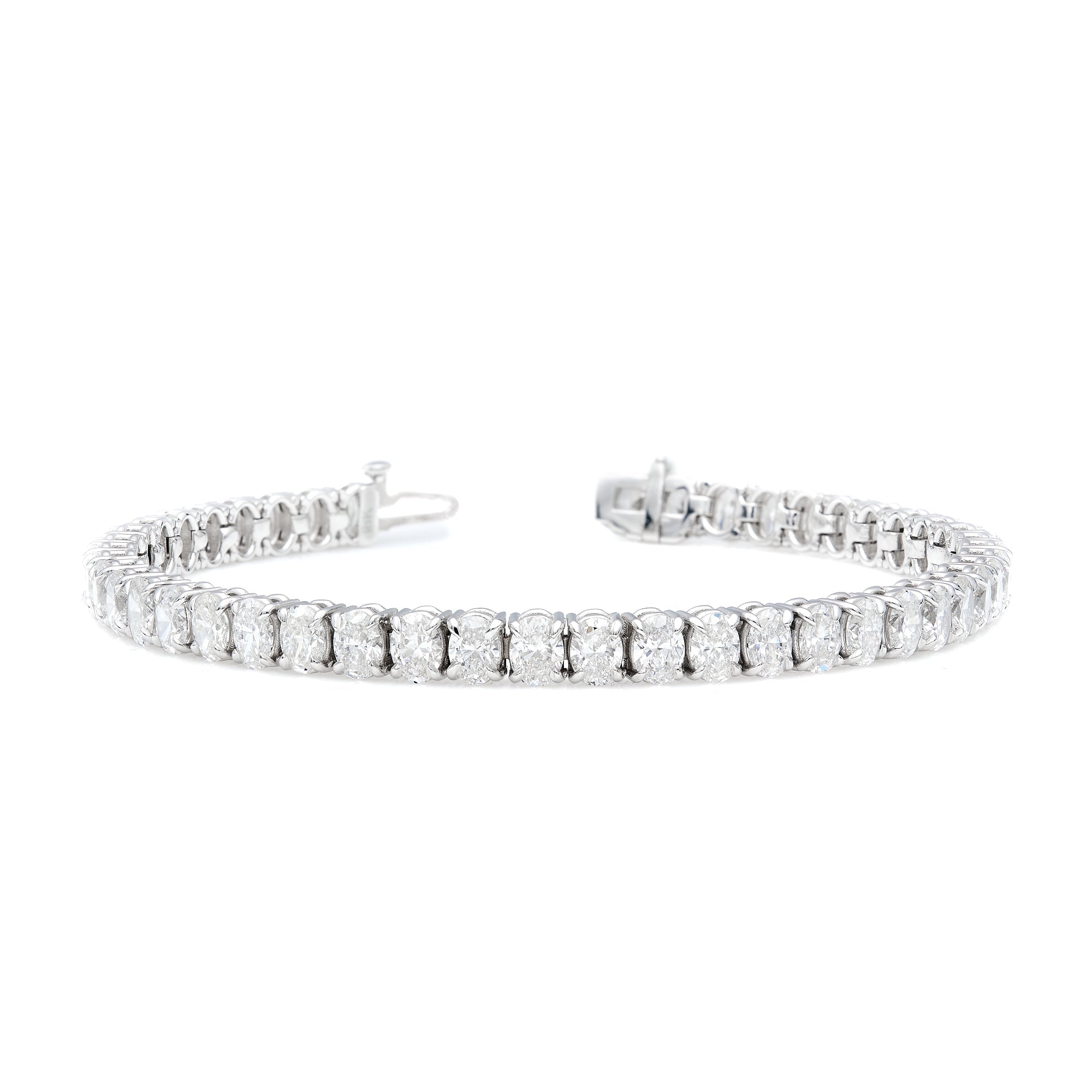 Oval Vertical Tennis Bracelet