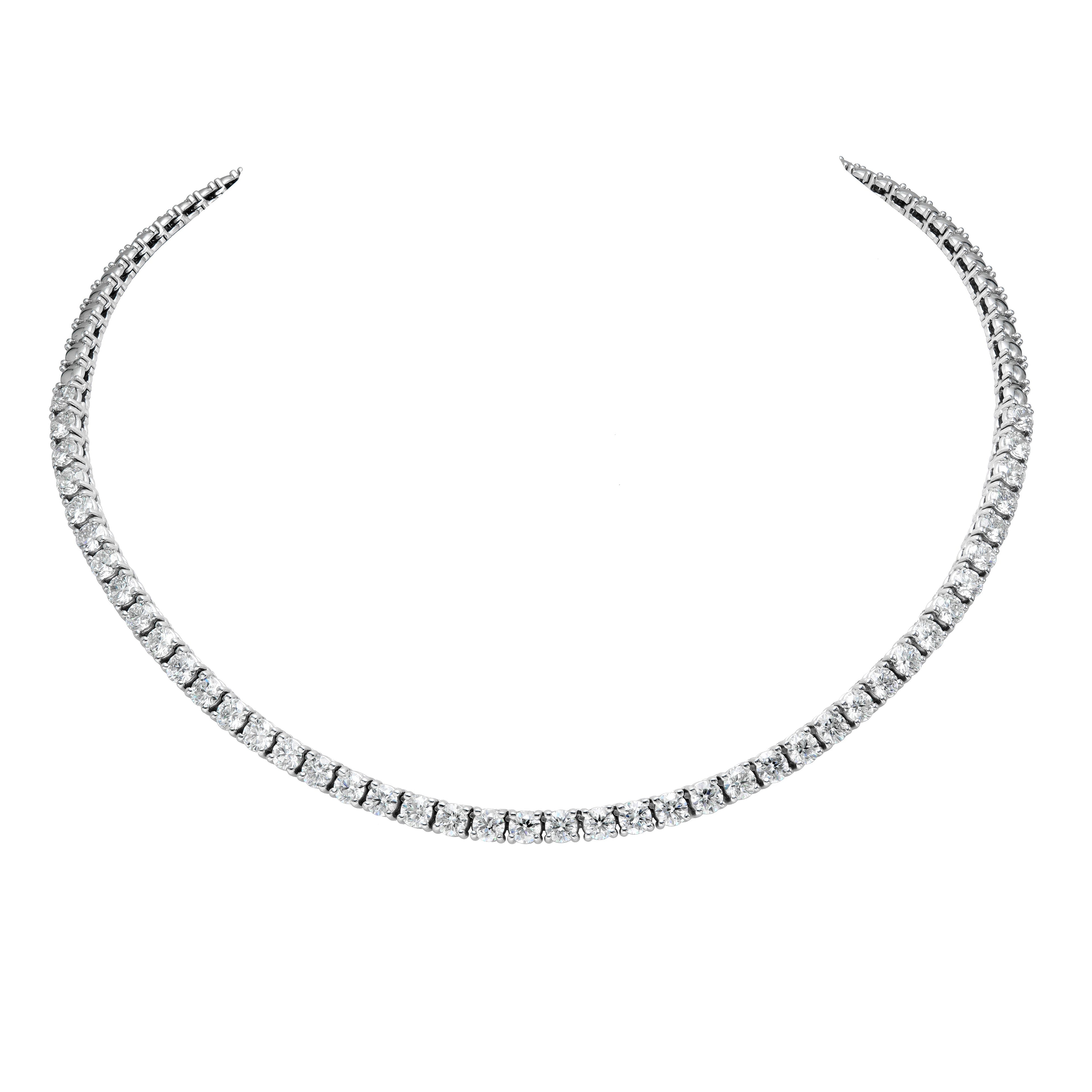 Halfway Illusion Tennis Necklace