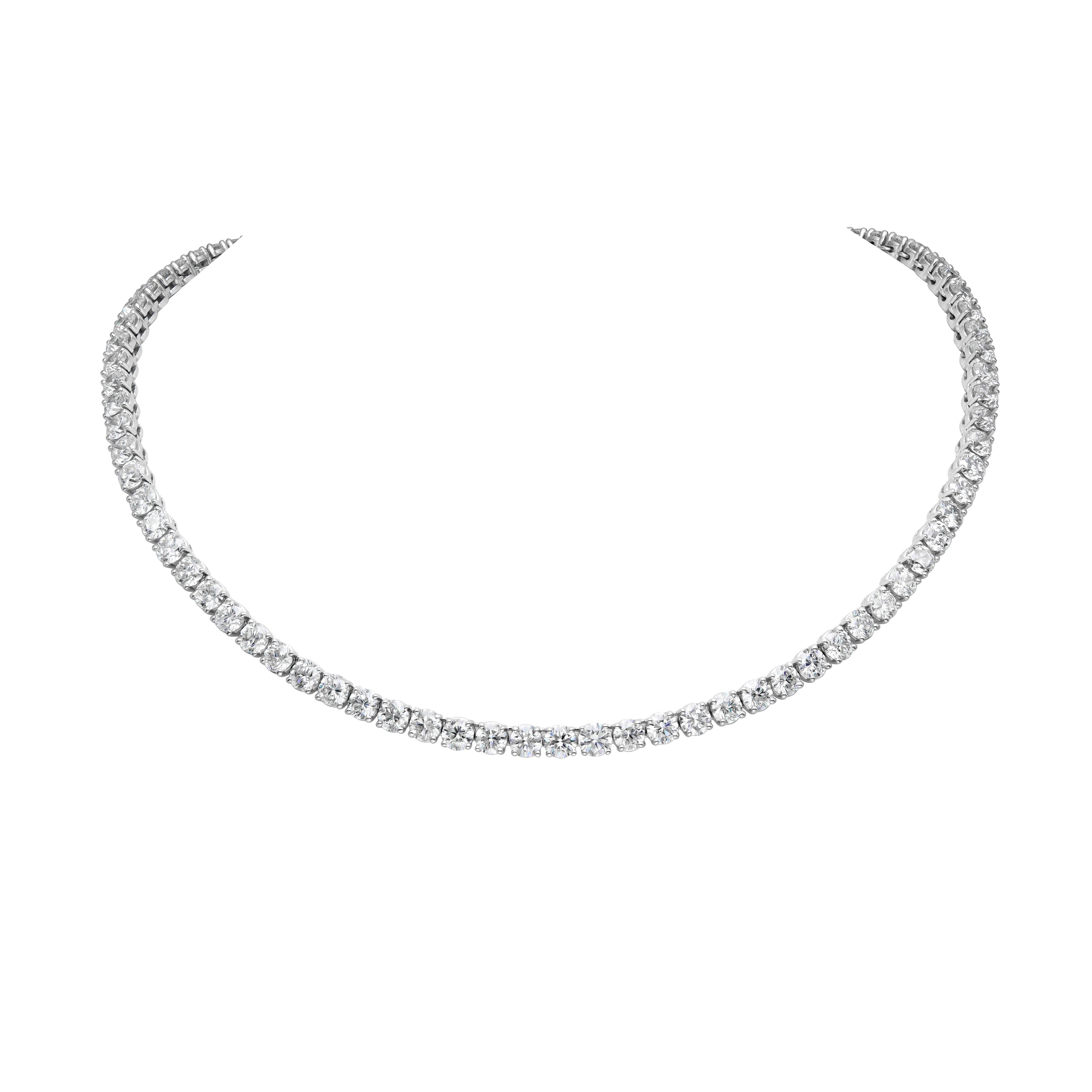 Tennis Line Necklace