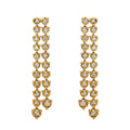 Illusion Graduated Double Line Drop Earrings