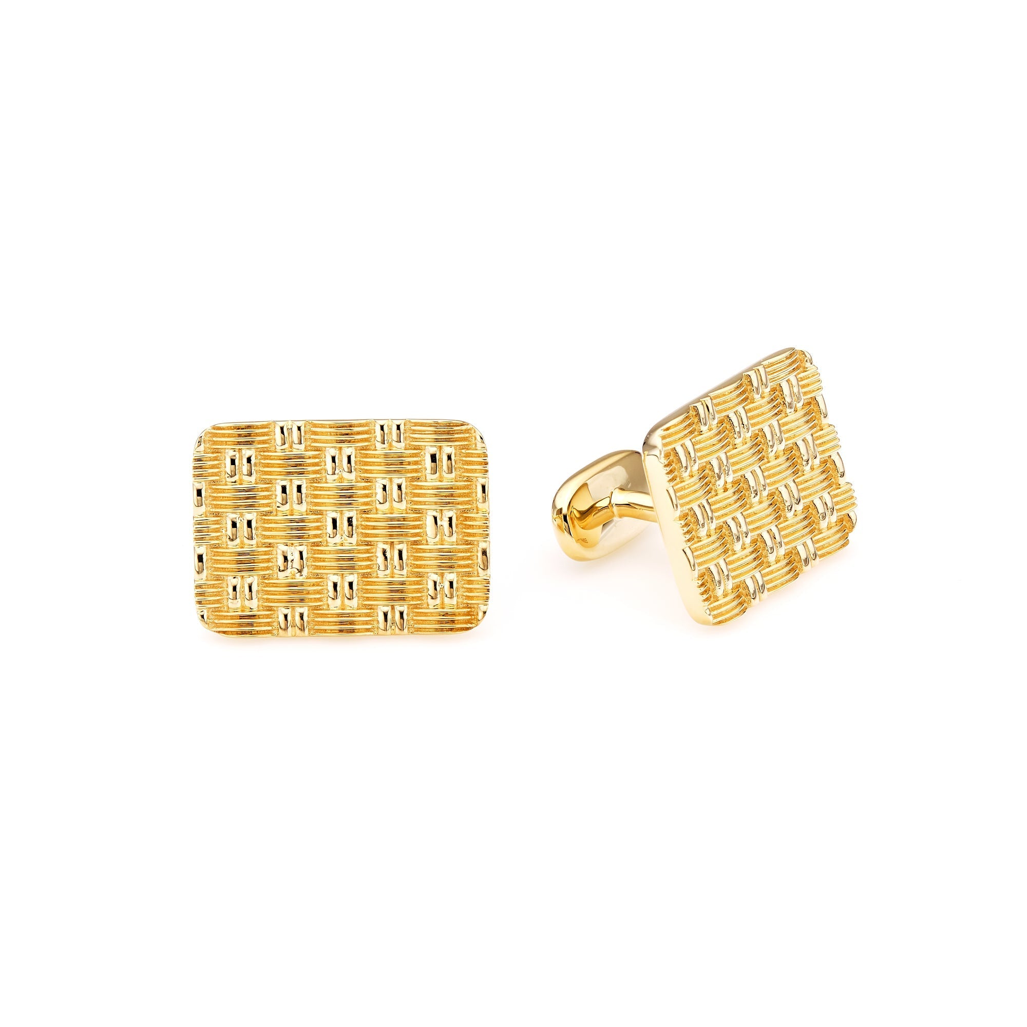 Rectangle Woven Cufflinks