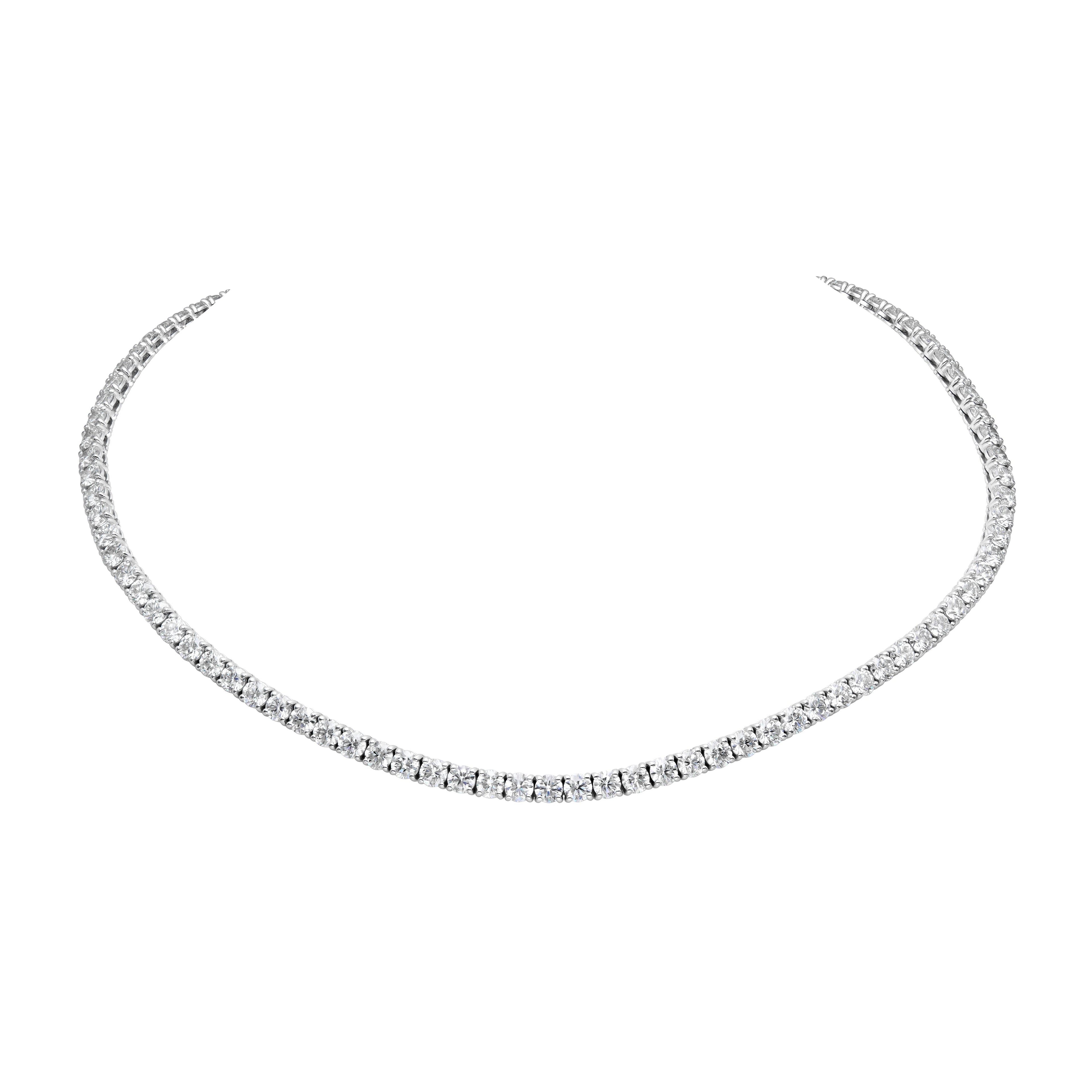 Lightweight Tennis Necklace