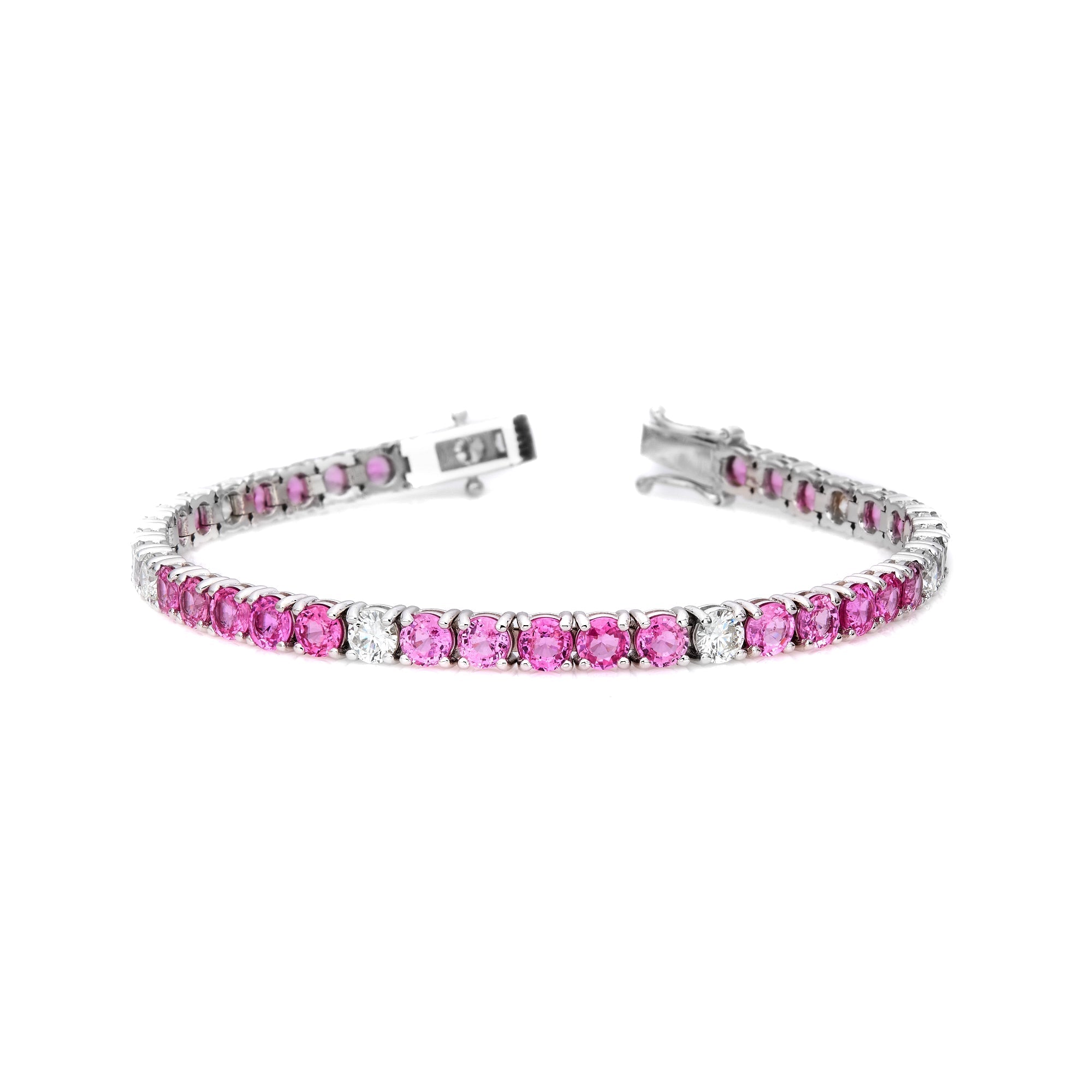 Alternating Diamond & Fancy Color Bracelet