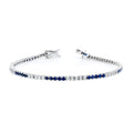 Alternating Sapphire & Diamond Bracelet