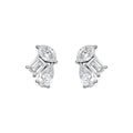 Mixed Shape Trio Stud Earrings