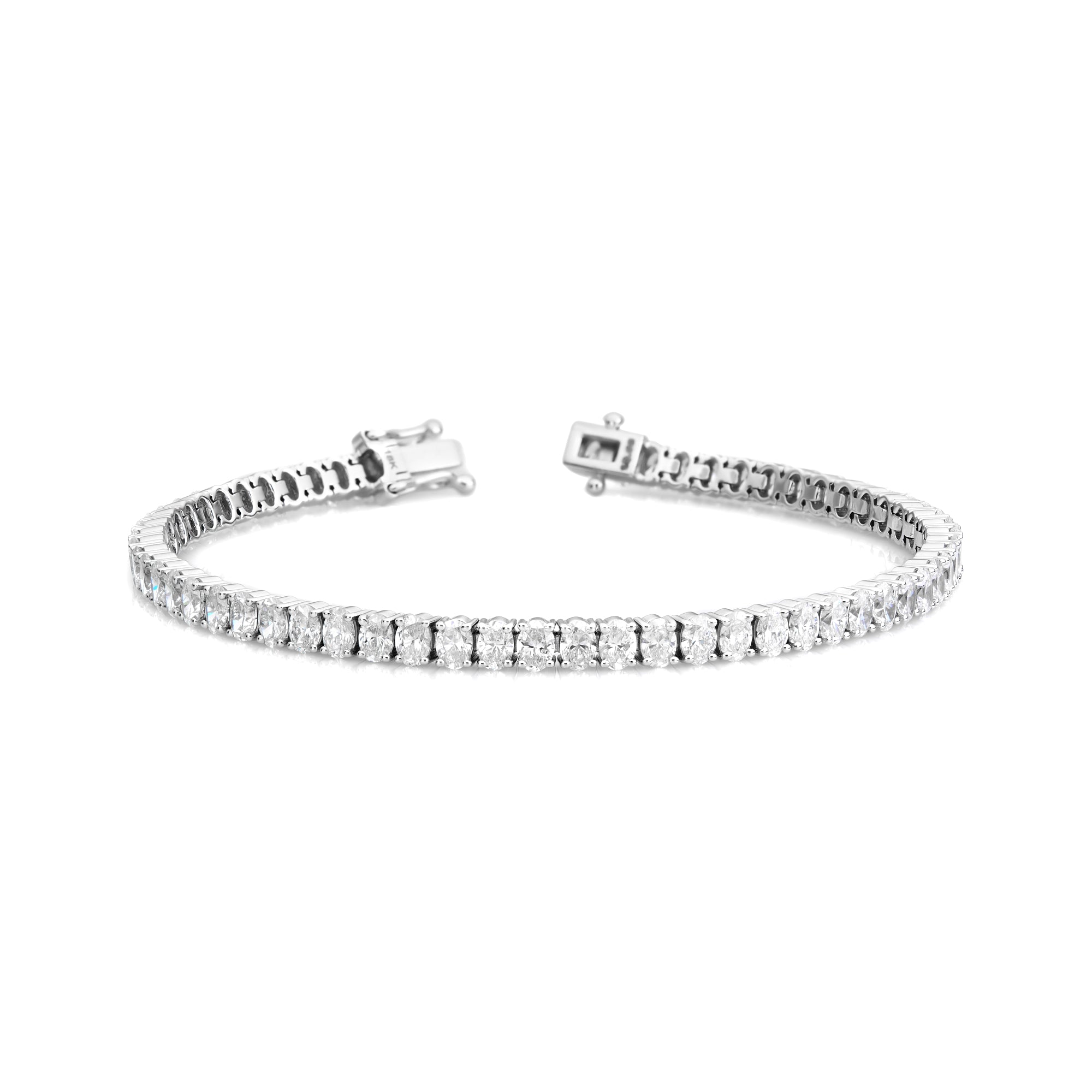 Oval Vertical Tennis Bracelet
