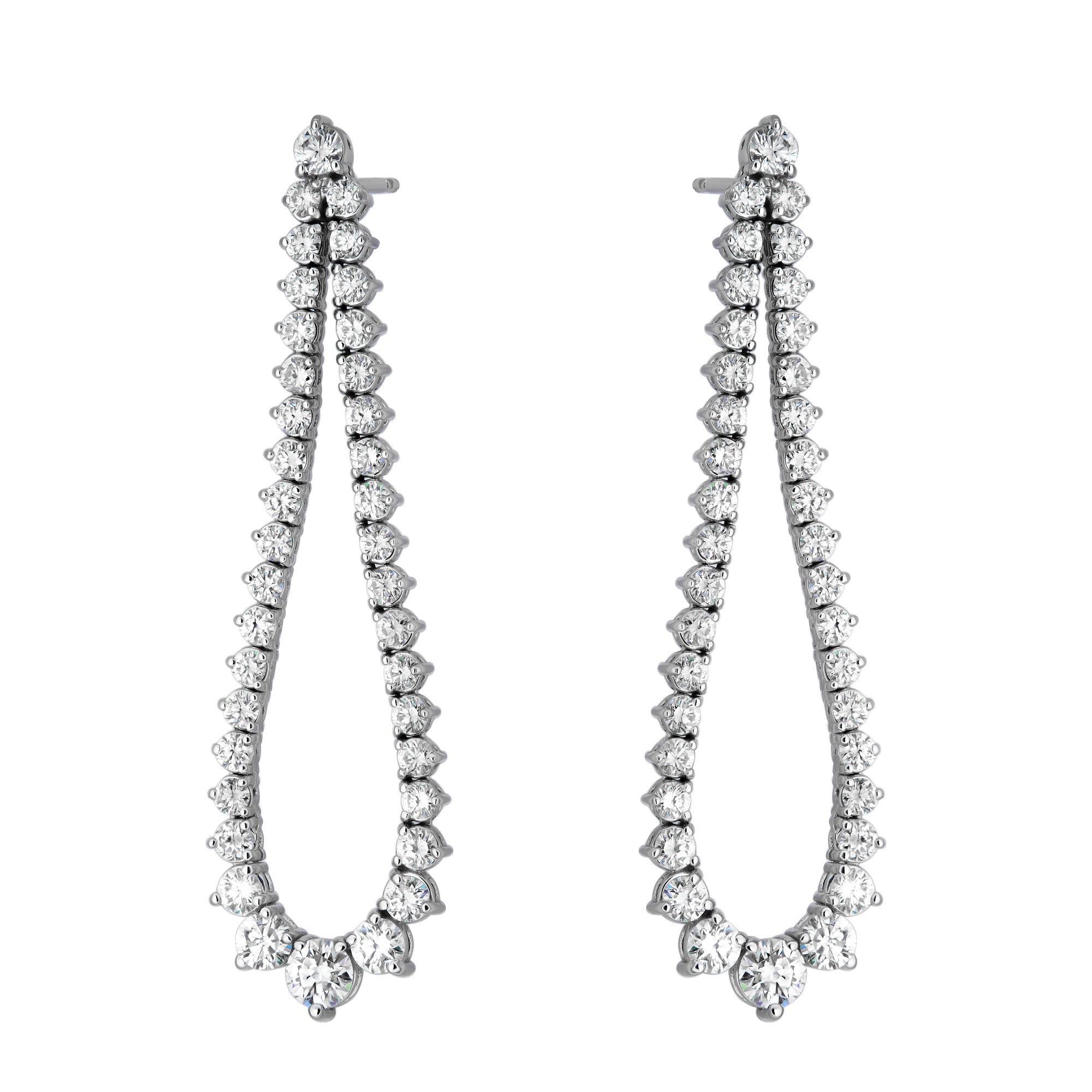 Graduated Flex Teardrop Outline Earring