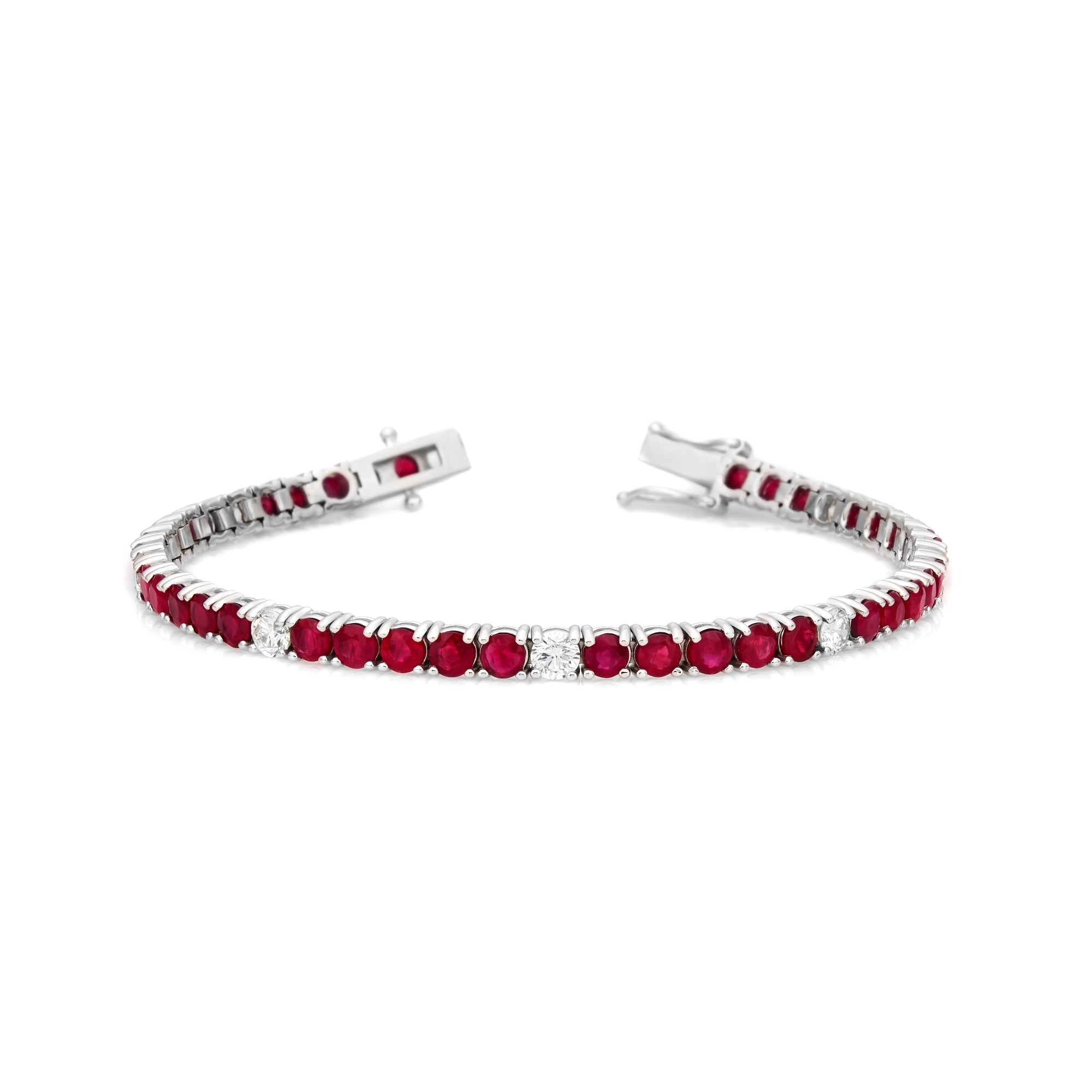 Alternating Diamond & Fancy Color Bracelet