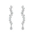 Pear Illusion Wave Earrings