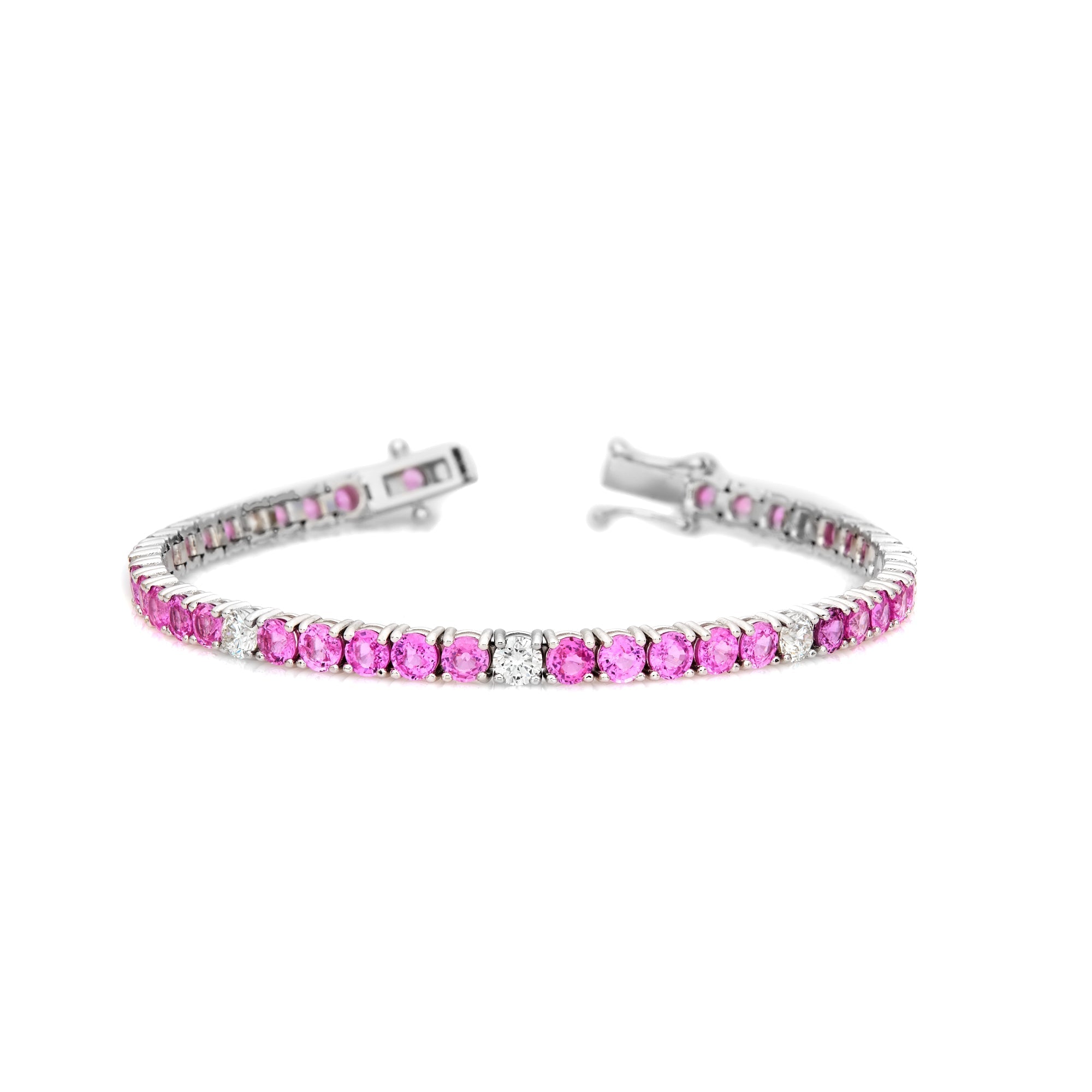 Alternating Diamond & Fancy Color Bracelet