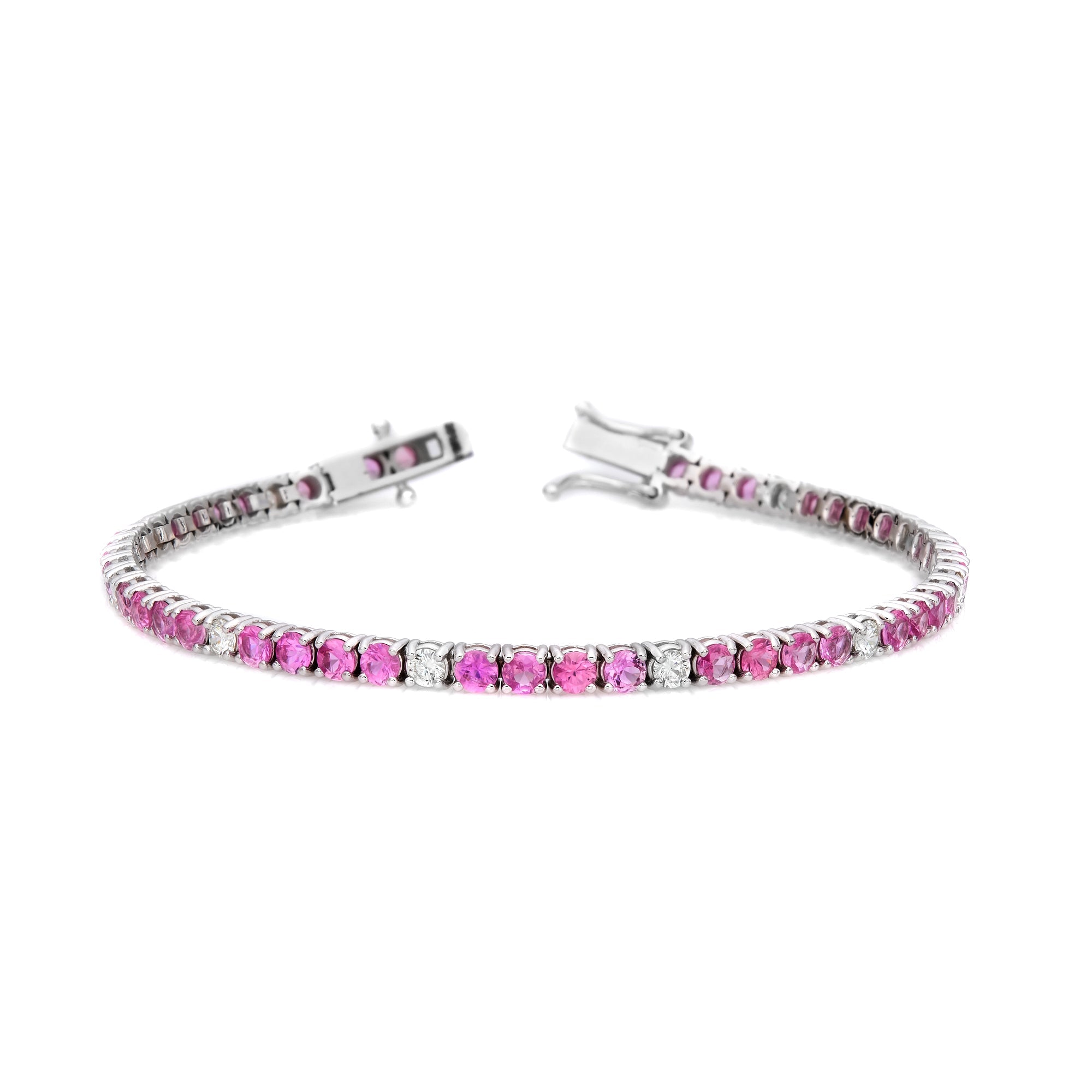 Alternating Diamond & Fancy Color Bracelet