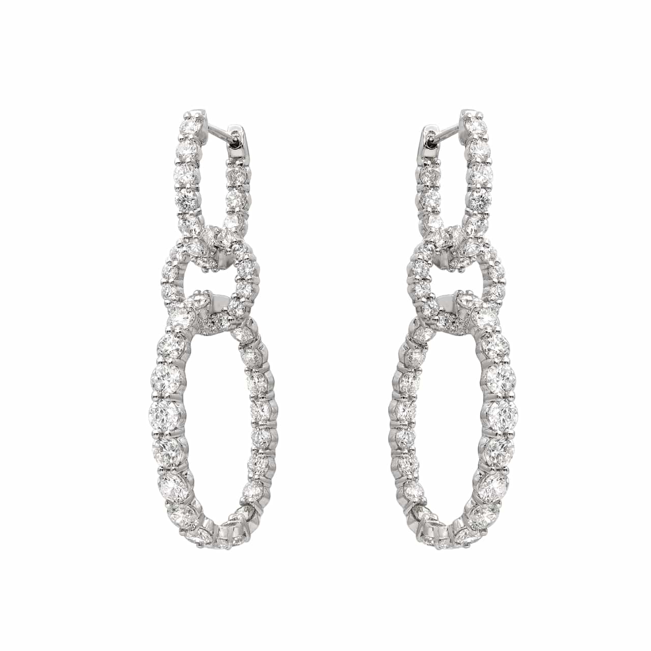 Triple Hoop Dangle Earrings