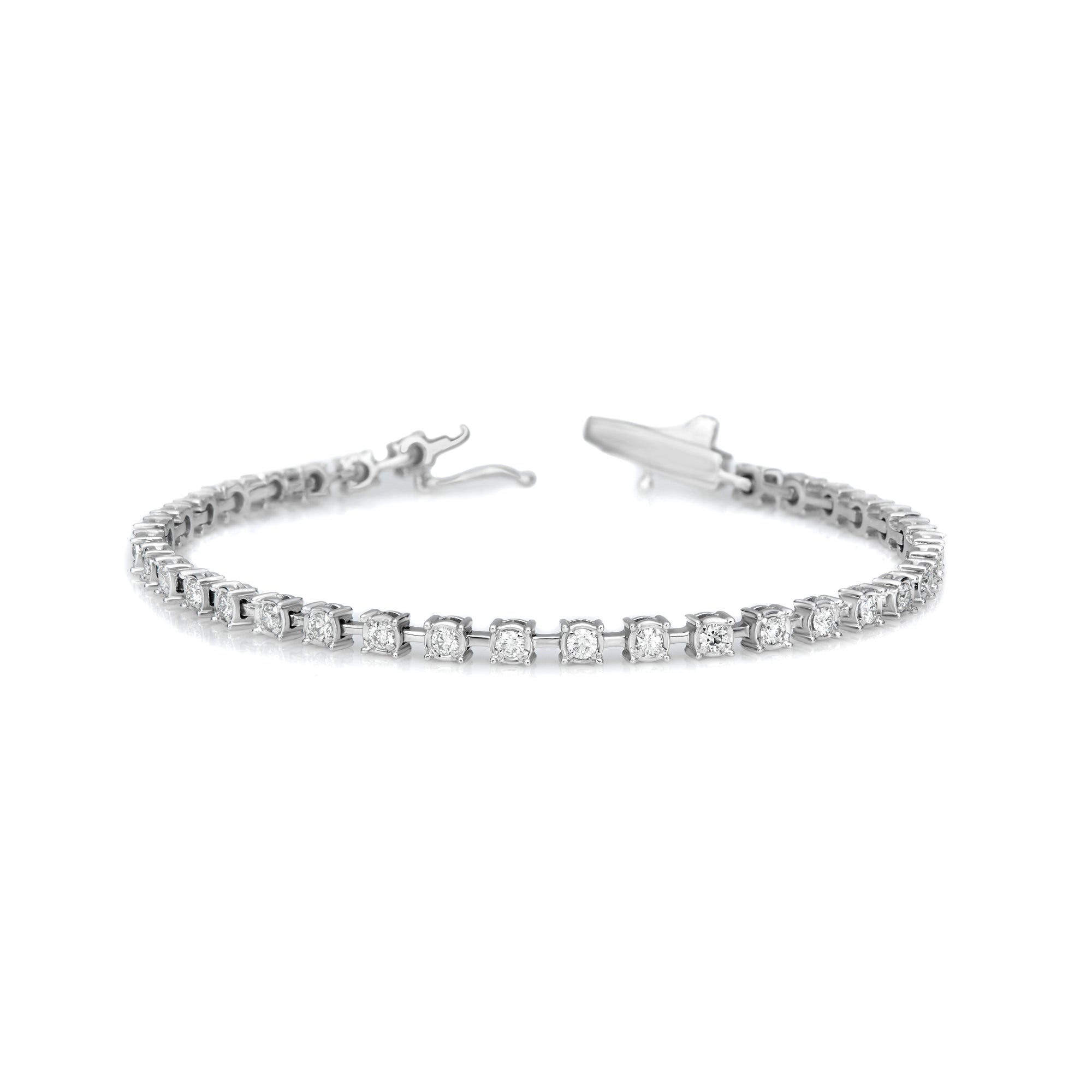 Spaced Round Buttercup Tennis Bracelet