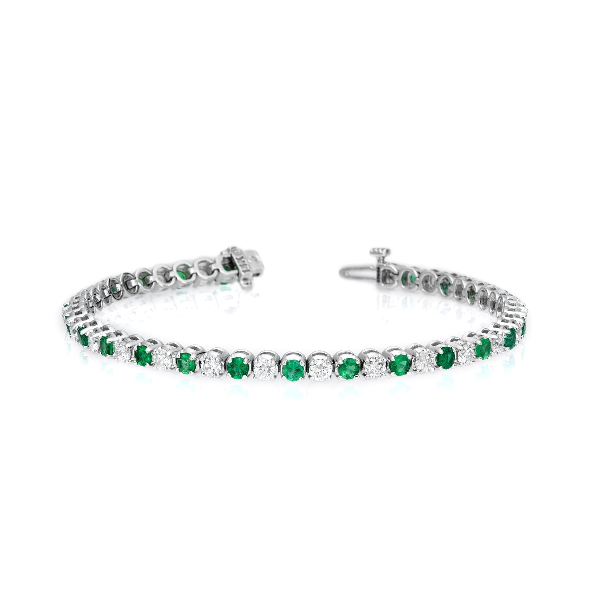 Diamond & Emerald Switch Bracelet