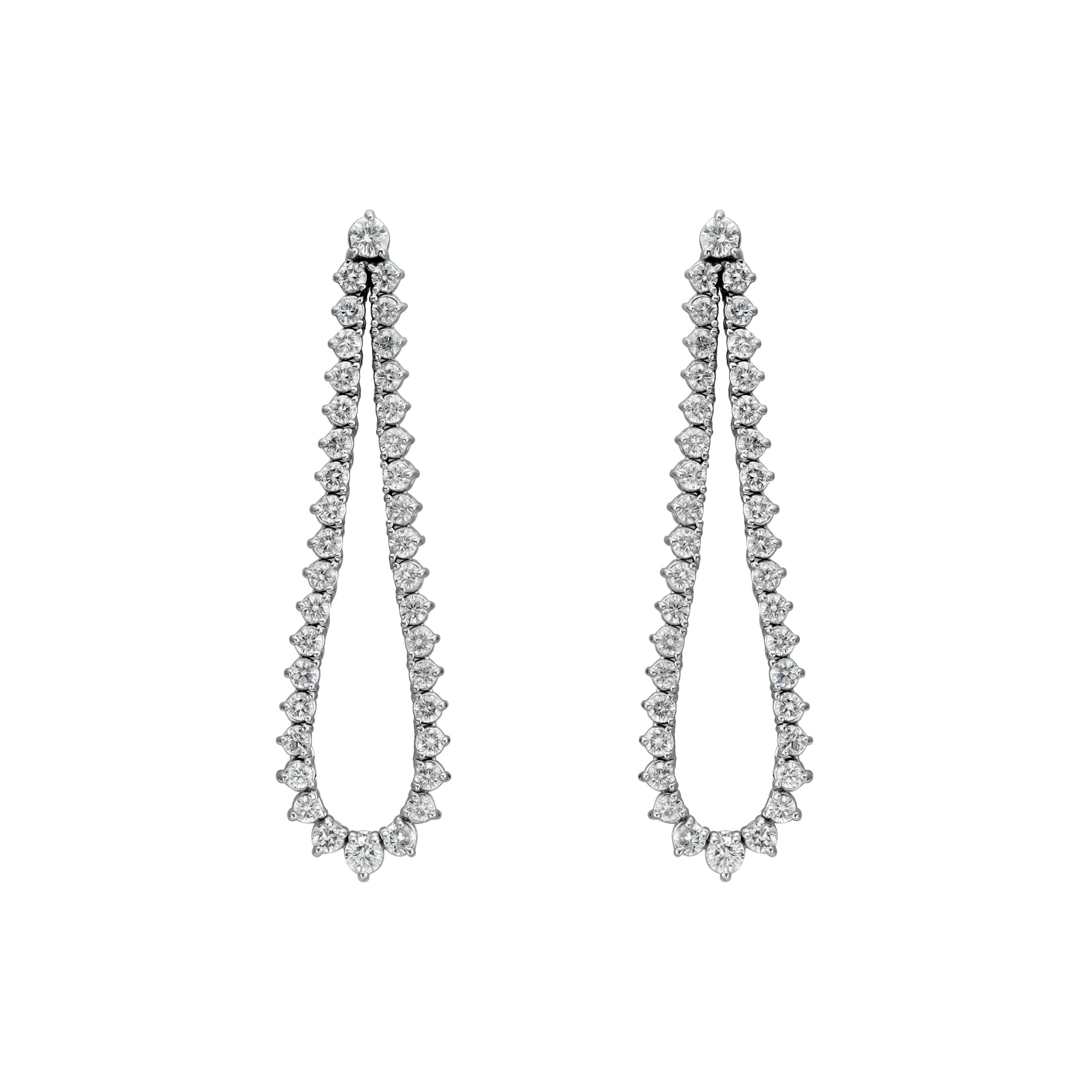 Graduated Flex Teardrop Outline Earring