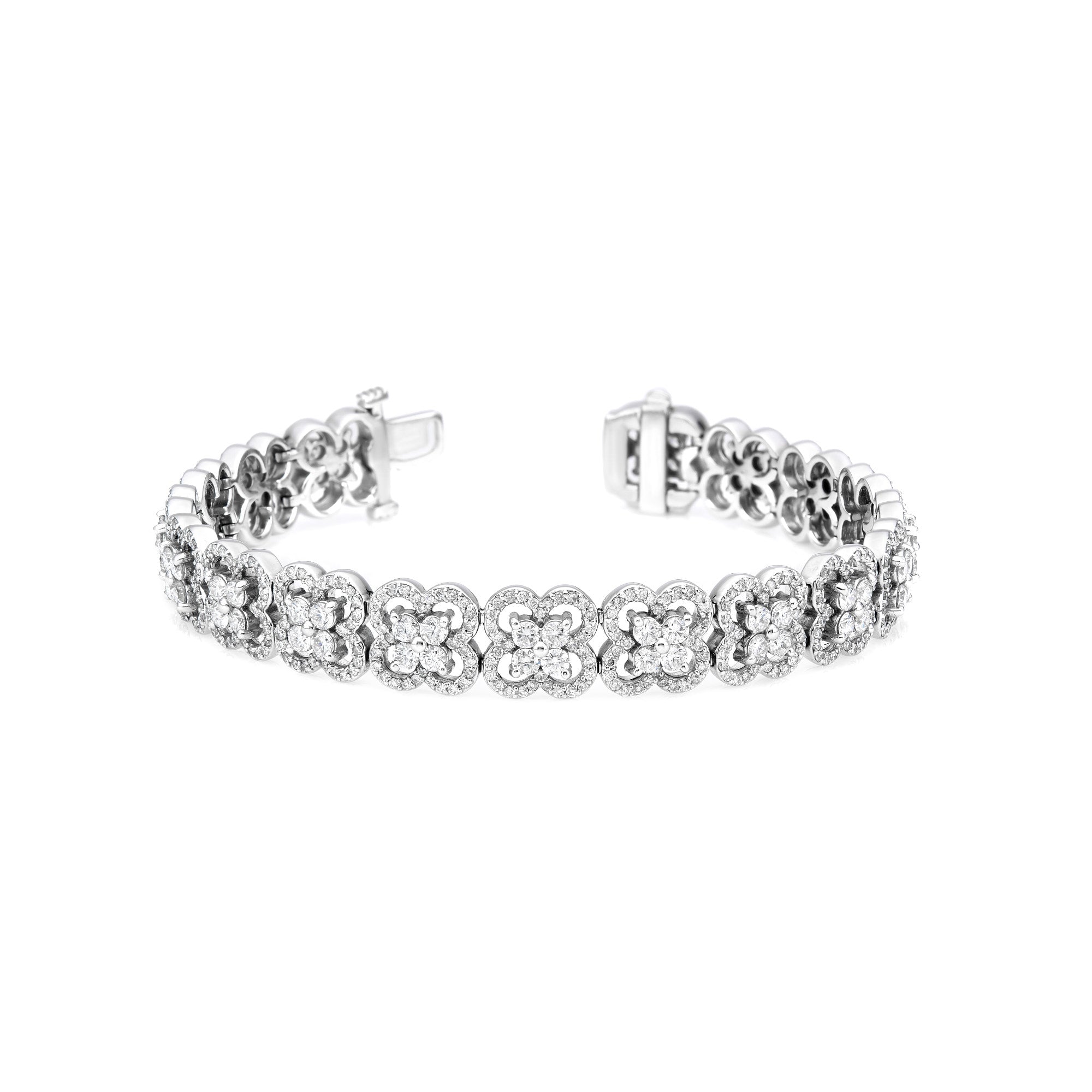 Clover Flower Halo Bracelet