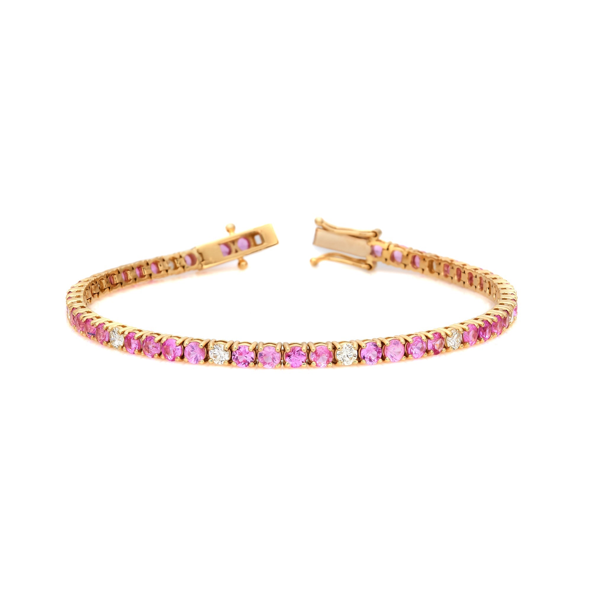 Alternating Diamond & Fancy Color Bracelet
