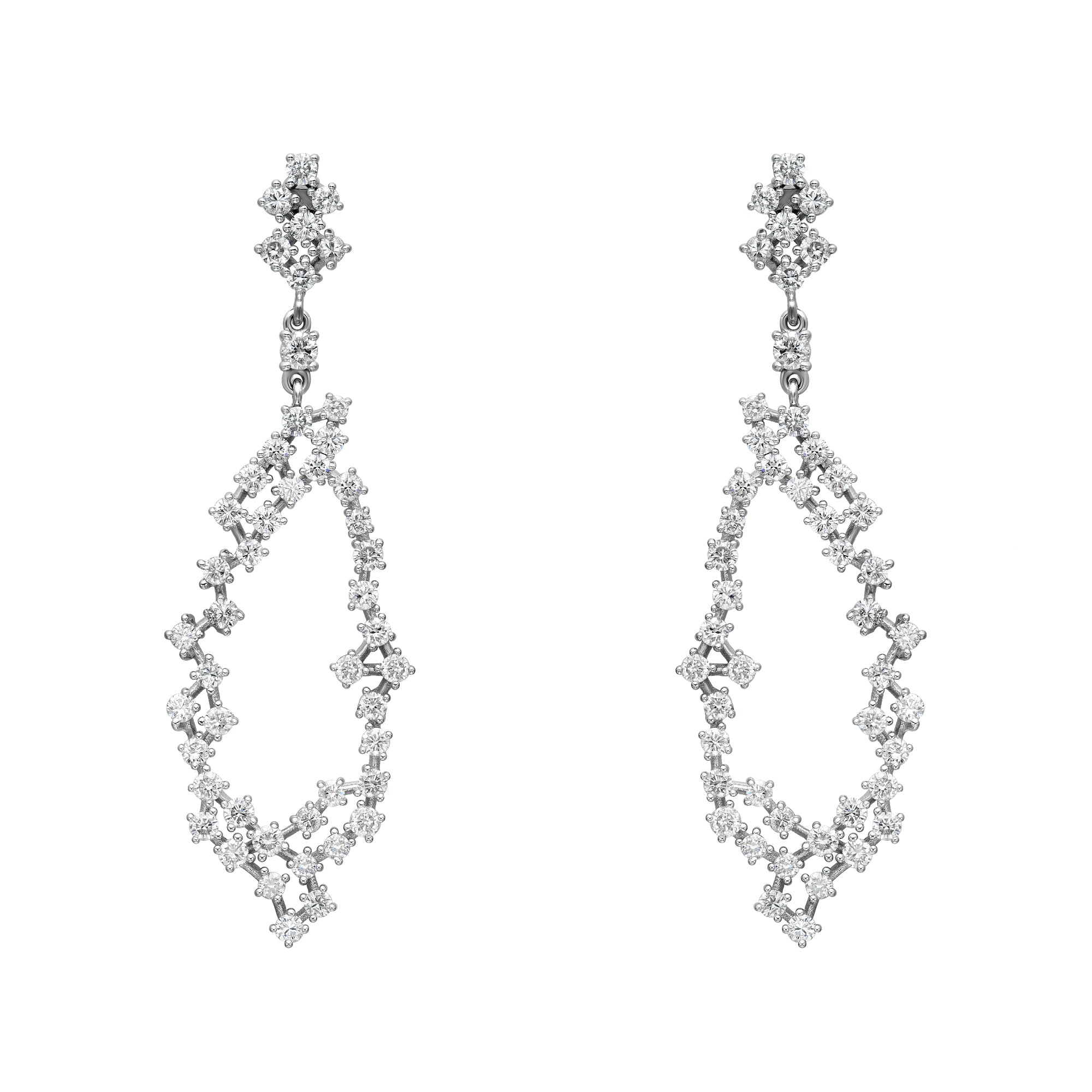 Grape Cluster Drop Earrings