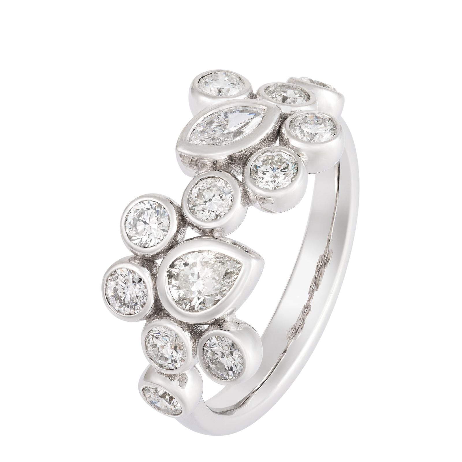 Multi Shape Bezel Set Ring