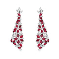 Diamond & Ruby Kite Multi Shape Earrings